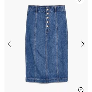 Madewell denim skirt, 27"